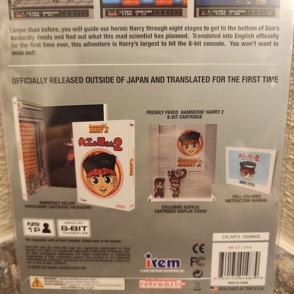 Game - Hammerin' Harry 2 (NEW) - NES - Retro-bit - Picture 4 of 5